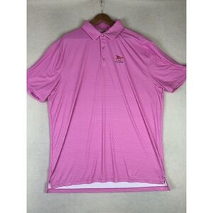 U.S. Open Polo Shirt Men's 2XL Pink LACC 123rd S/S Golf Stretch